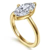 Sale Gabriel & Co. Lou - 14K Yellow Gold Marquise Shape Solitaire Diamond Engagement Ring
