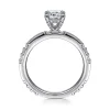Discount Gabriel & Co. Luca - 14K White Gold Cushion Cut Diamond Engagement Ring