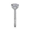 Gabriel & Co. Luca - 14K White Gold Princess Cut Diamond Engagement Ring