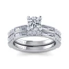 Discount Gabriel & Co. Luca - 14K White Gold Round Diamond Engagement Ring