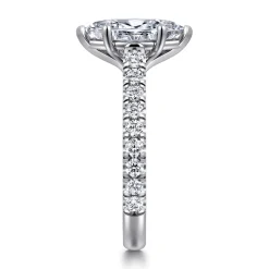 Clearance Gabriel & Co. Luciole - 14K White Gold Marquise Shape Diamond Engagement Ring