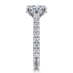 Gabriel & Co. Luciole - 14K White Gold Oval Diamond Engagement Ring