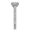Clearance Gabriel & Co. Luciole - 14K White Gold Princess Cut Diamond Engagement Ring