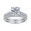 Clearance Gabriel & Co. Luciole - 14K White Gold Round Diamond Engagement Ring