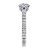 Online Gabriel & Co. Luciole - 14K White Gold Round Diamond Engagement Ring