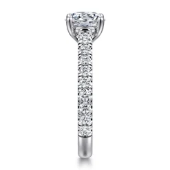 Online Gabriel & Co. Luciole - 14K White Gold Round Diamond Engagement Ring