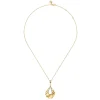 Online Gabriel & Co. Lumiere - 14K Yellow Gold Diamond and Diamond Cut Pendant Necklace