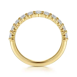 Online Gabriel & Co. Lumière - 14K Yellow Gold Channel Setting Diamond Anniversary Band - 0.5 ct