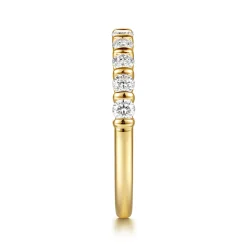 Online Gabriel & Co. Lumière - 14K Yellow Gold Channel Setting Diamond Anniversary Band - 0.5 ct