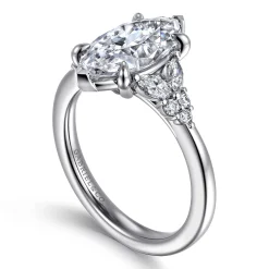 Online Gabriel & Co. Lunara - 14K White Gold Marquise Shape Diamond Engagement Ring