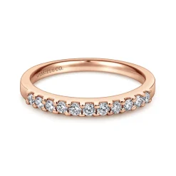 Online Gabriel & Co. Manila - 14K Rose Gold Diamond Anniversary Band - 0.25 ct