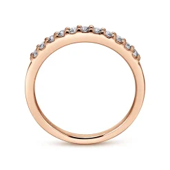Online Gabriel & Co. Manila - 14K Rose Gold Diamond Anniversary Band - 0.25 ct