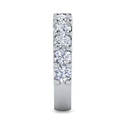 Hot Gabriel & Co. Manila - 14K White Gold 11 Stone Shared Prong Diamond Anniversary Band - 2 ct