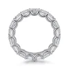 Hot Gabriel & Co. Mariposa - 14K White Gold Scallop Setting East West Emerald Cut Diamond Eternity Band - 2.9 ct