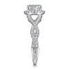 Gabriel & Co. Marissa - 14K White Gold Round Halo Diamond Engagement Ring