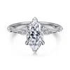 Discount Gabriel & Co. Marline - 14K White Gold Gold Marquise Shape Diamond Engagement Ring