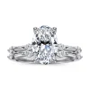 Clearance Gabriel & Co. Marline - 14K White Gold Oval Diamond Engagement Ring