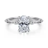 Sale Gabriel & Co. Marline - 14K White Gold Oval Diamond Engagement Ring