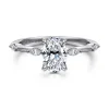 Gabriel & Co. Marline - 14K White Gold Oval Diamond Engagement Ring