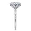 Best Gabriel & Co. Marline - 14K White Gold Oval Diamond Engagement Ring