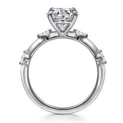 Gabriel & Co. Marline - 14K White Gold Round Diamond Engagement Ring