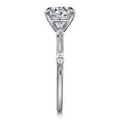 Gabriel & Co. Marline - 14K White Gold Round Diamond Engagement Ring