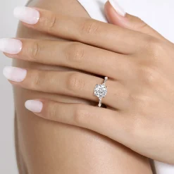 Gabriel & Co. Marline - 14K White Gold Round Diamond Engagement Ring