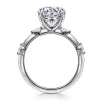 Discount Gabriel & Co. Marline - 14K White Gold Round Diamond Engagement Ring