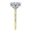 Best Gabriel & Co. Marline - 14K White-Yellow Gold Oval Diamond Engagement Ring