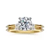 New Gabriel & Co. Marline - 14K White -Yellow Gold Round Diamond Engagement Ring