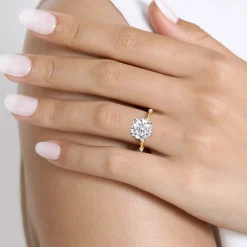 Gabriel & Co. Marline - 14K White -Yellow Gold Round Diamond Engagement Ring