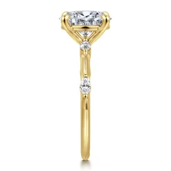 Gabriel & Co. Marline - 14K Yellow Gold Oval Diamond Engagement Ring