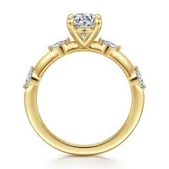Gabriel & Co. Marline - 14K Yellow Gold Oval Diamond Engagement Ring