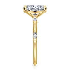 Online Gabriel & Co. Marline - 14K Yellow Gold Oval Diamond Engagement Ring