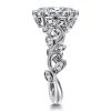Discount Gabriel & Co. Martedi - 14K White Gold Floral Marquise Shape Diamond Engagement Ring