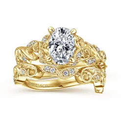 Sale Gabriel & Co. Martedi - 14K Yellow Gold Diamond Engagement Ring