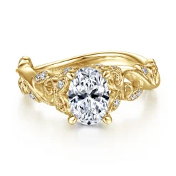 Sale Gabriel & Co. Martedi - 14K Yellow Gold Diamond Engagement Ring