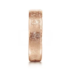 Hot Gabriel & Co. Matthew - 14K Rose Gold 6mm - Men's Wedding Band in Horizontal Brush Finish