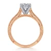 Gabriel & Co. Maura - 14K White-Rose Gold Round Diamond Engagement Ring