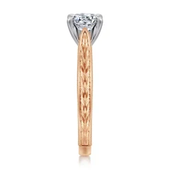 Gabriel & Co. Maura - 14K White-Rose Gold Round Diamond Engagement Ring