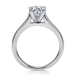 Sale Gabriel & Co. McKinley - 14K White Gold Round Diamond Engagement Ring