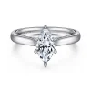 Best Gabriel & Co. Michelle - 14K White Gold Marquise Shape Diamond Engagement Ring