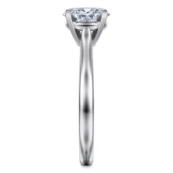 New Gabriel & Co. Michelle - 14K White Gold Oval Diamond Engagement Ring