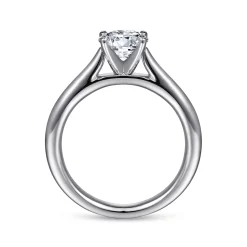 Hot Gabriel & Co. Michelle - 14K White Gold Round Diamond Engagement Ring