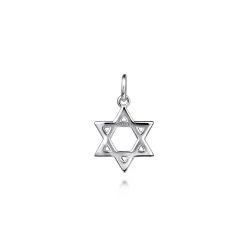 Outlet Gabriel & Co. Mini Star of David Pendant 925 Sterling Silver