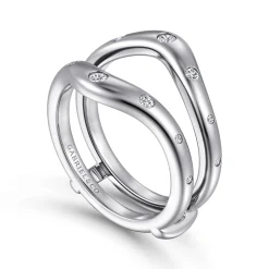 Discount Gabriel & Co. Miralyn - 14K White Gold Diamond Ring Enhancer - 0.26 ct
