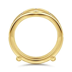 Best Gabriel & Co. Miralyn - 14K Yellow Gold Diamond Ring Enhancer - 0.25 ct