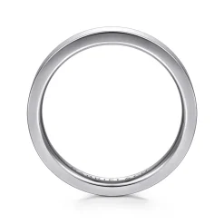 Clearance Gabriel & Co. 3MM 14K White Gold Plain Wedding Band