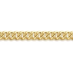 Clearance Gabriel & Co. 3mm 14K Yellow Gold Men's Hollow Cuban Link Chain Bracelet