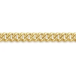 Discount Gabriel & Co. 3mm 14K Yellow Gold Men's Hollow Cuban Link Chain Bracelet